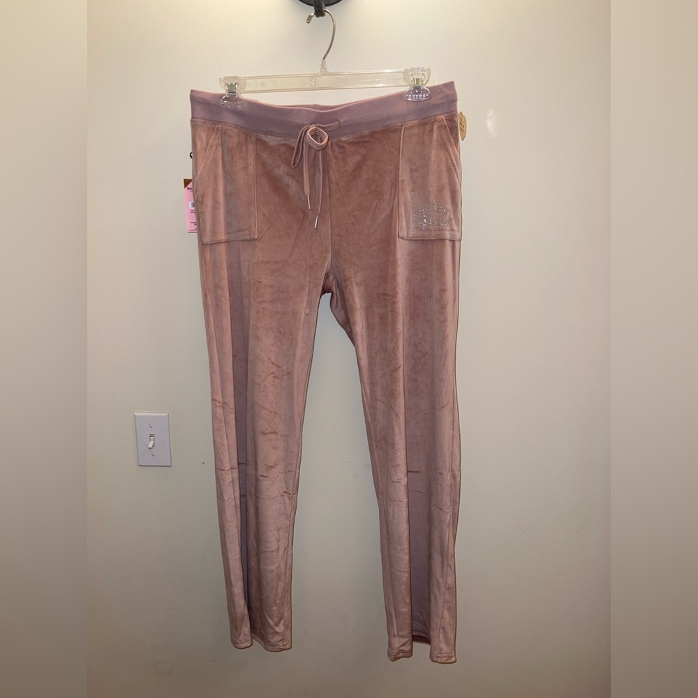Juicy Couture Velour Lounge‎ Pants – XL – Rhinestone Juicy Back – NWT
